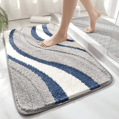 Ultrazachte badmat van microvezel – antislip & absorberend
