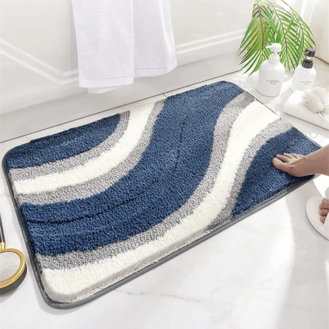 Ultrazachte badmat van microvezel – antislip & absorberend