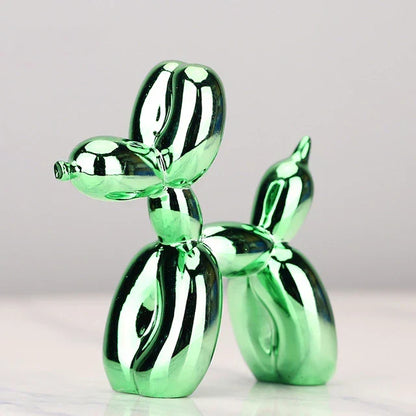 Ballonhond sculptuur van hars – moderne pop-art decoratiefiguur