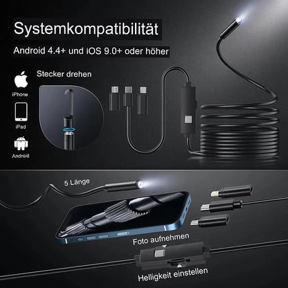 EndoCam™ – Endoscoop Camera voor Smartphone met 5m Kabel & HD