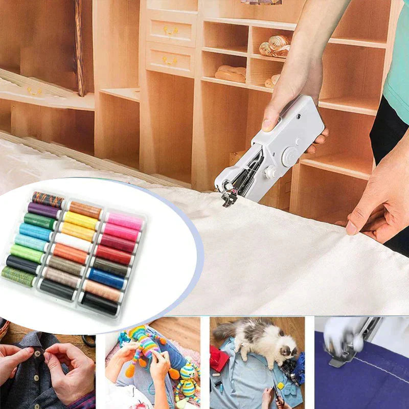 MiniSew™ – Draadloze Mini Handnaaimachine voor Snelle Reparaties