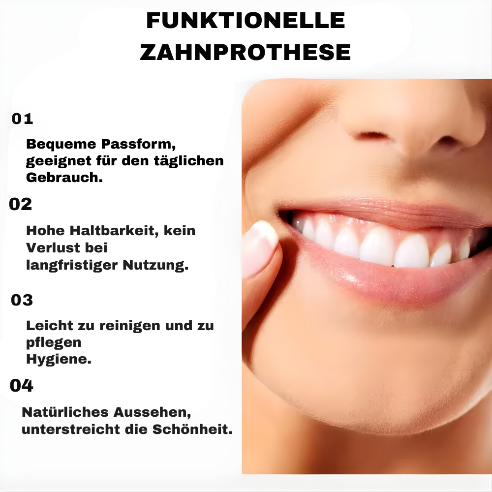 Dentivo™ Snapprothesen Set – Aanpasbare Tandprothese voor Boven- & Onderkaak