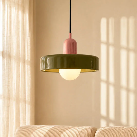 Glazen hanglamp met bolkap – decoratieve pendellamp
