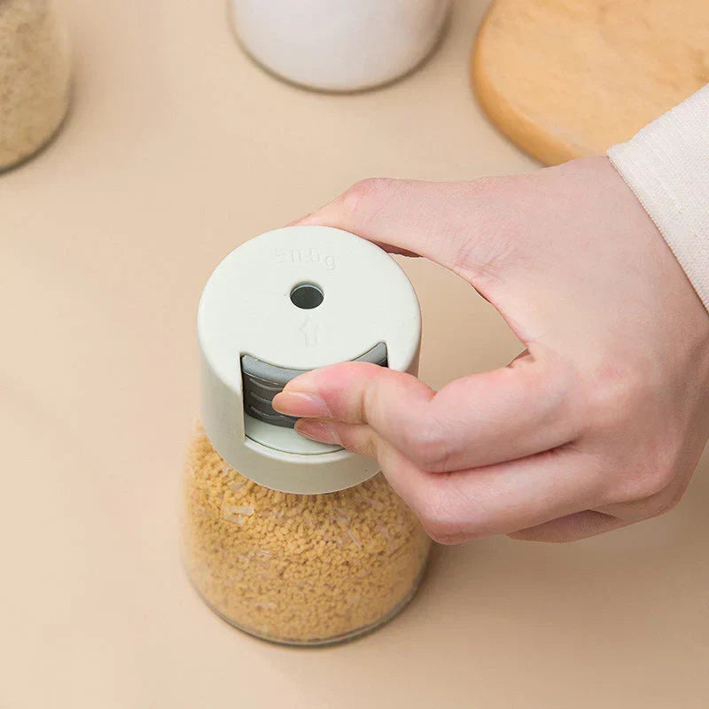 Kruidendispenser met doseerfunctie voor nauwkeurig kruiden