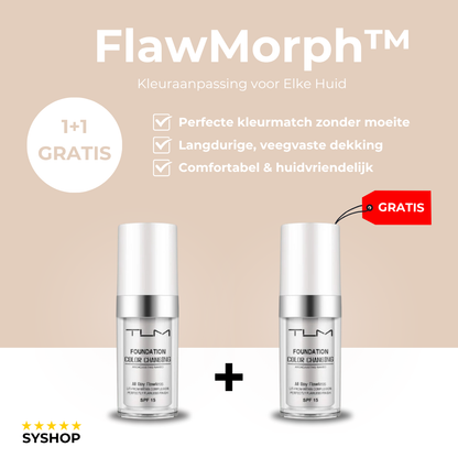 FlawMorph – De foundation die zich aanpast aan uw huidskleur [1 + 1 Gratis]