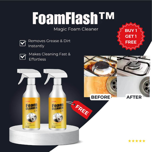 FoamFlash – Magische schuimschoonmaker voor grondige en snelle reiniging [1 + 1 Gratis]