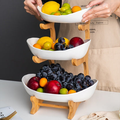 Stapelbare fruitschaal – ruimtebesparend serveerrek voor in de keuken