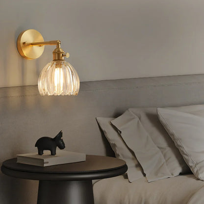 Lotus Glazen Wandlamp – decoratief wandlicht met bloemdesign