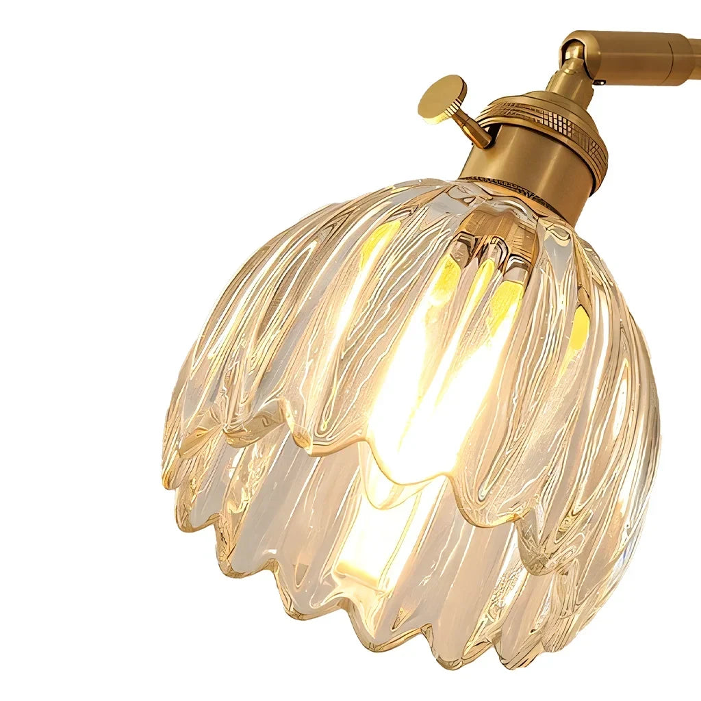Lotus Glazen Wandlamp – decoratief wandlicht met bloemdesign