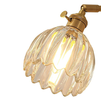 Lotus Glazen Wandlamp – decoratief wandlicht met bloemdesign