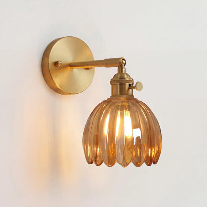 Lotus Glazen Wandlamp – decoratief wandlicht met bloemdesign