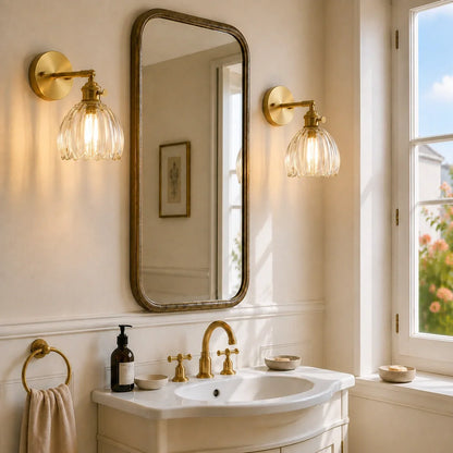 Lotus Glazen Wandlamp – decoratief wandlicht met bloemdesign
