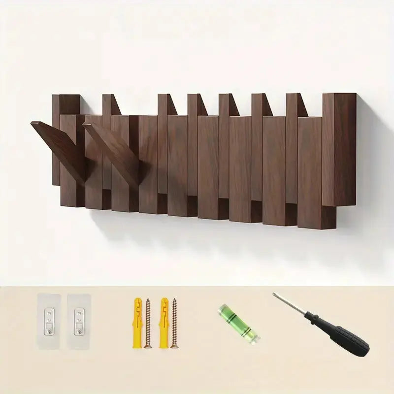 Garderobe™ – 8 inklapbare designerhaken voor een stijlvolle hal & praktische opbergruimte [50% Korting]
