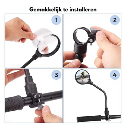 BikeMirror™ – Fietsachterspiegel voor Veilig Fietsen [1 + 1 Gratis]