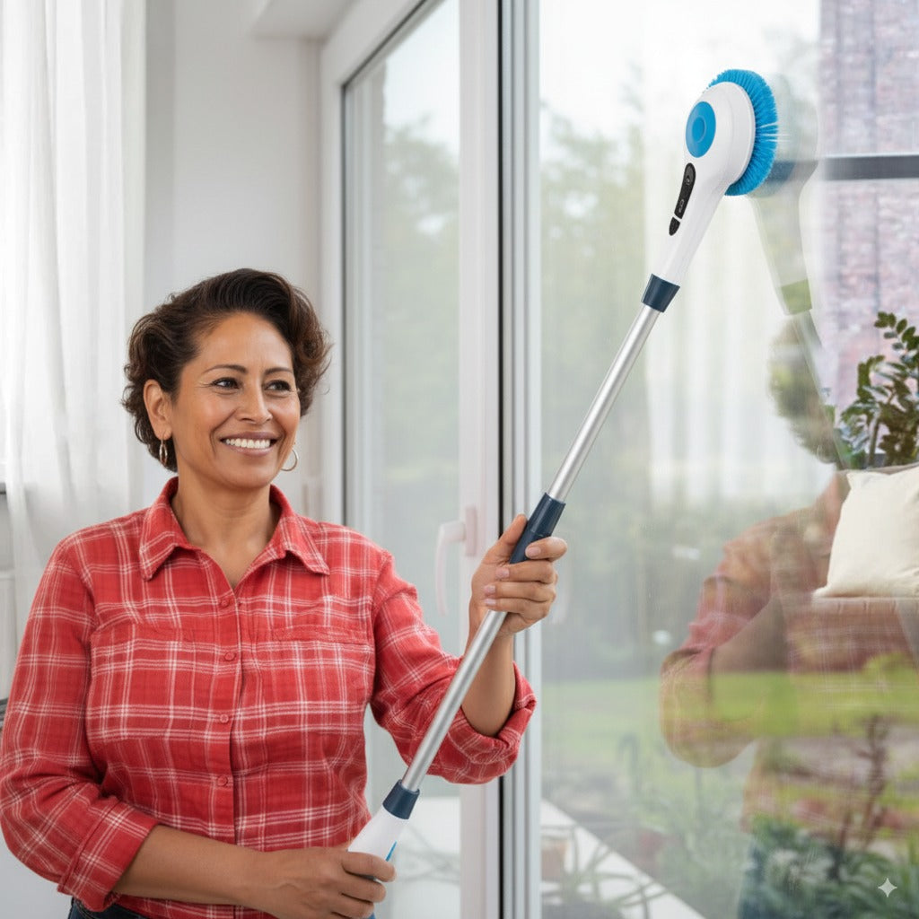 PowerMop™ – Elektrische Roterende Dweil voor Vloeren & Badkamer