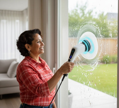 PowerMop™ – Elektrische Roterende Dweil voor Vloeren & Badkamer