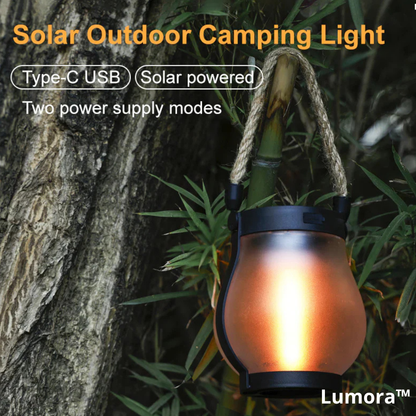 Lumora™ – Solar Vlamlantaarn voor Tuin, Terras & Balkon