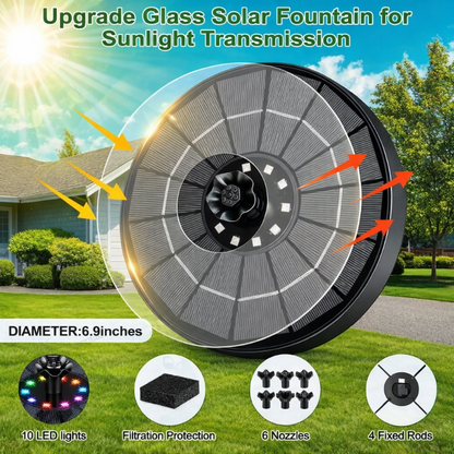 SolarFountain™ – Legendarische interactieve zonne-waterfontein met decoratief tuinontwerp [50% Korting]