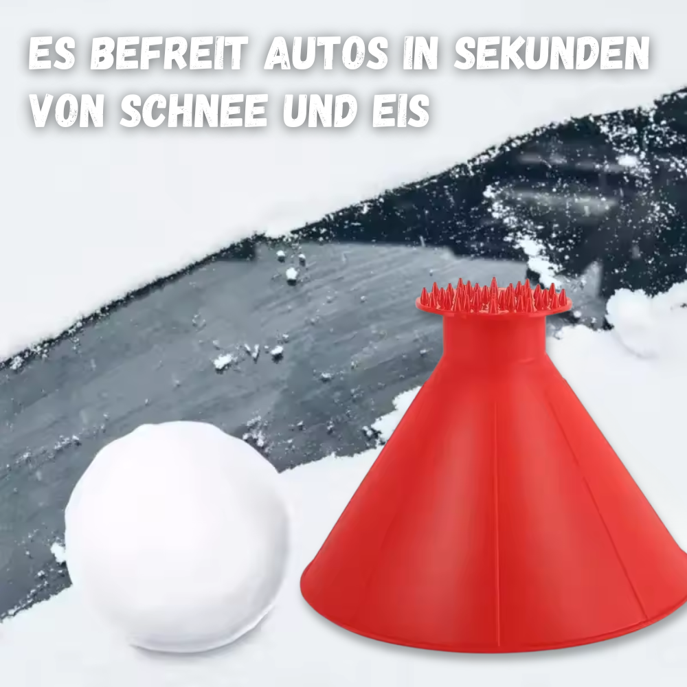 GlideFrost™ 2-in-1 IJskrabber & Trechter – Sneeuwverwijderaar voor Auto