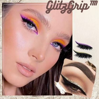 GlitzGrip™ – Herbruikbare, praktische en eenvoudig aan te brengen wimper-eyelinerstickers [50% Korting]