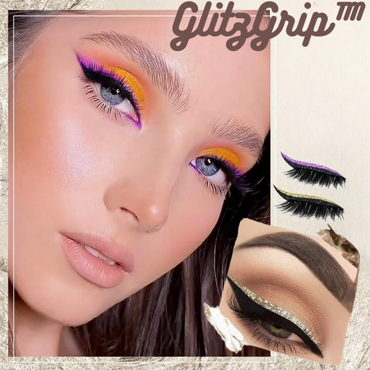 GlitzGrip™ – Herbruikbare, praktische en eenvoudig aan te brengen wimper-eyelinerstickers [50% Korting]