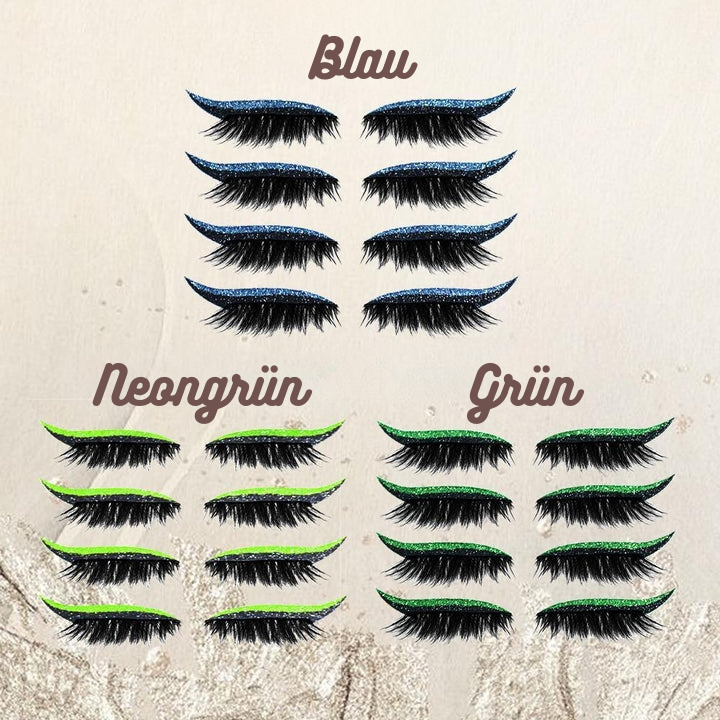 GlitzGrip™ – Herbruikbare, praktische en eenvoudig aan te brengen wimper-eyelinerstickers [50% Korting]