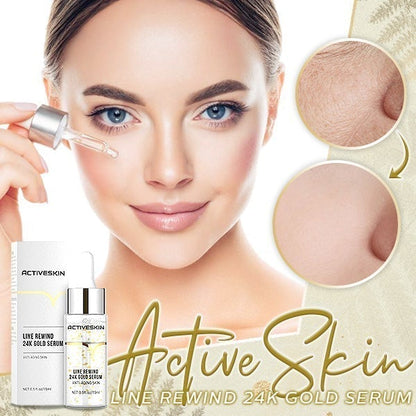 ActiSkin™ – 24K Gouden Serum voor het opfrissen van lijnen voor een gladde, stralende & verzorgde huid [1 + 1 Gratis]