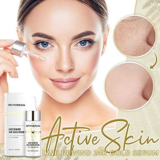 ActiSkin™ – 24K Gouden Serum voor het opfrissen van lijnen voor een gladde, stralende & verzorgde huid [1 + 1 Gratis]