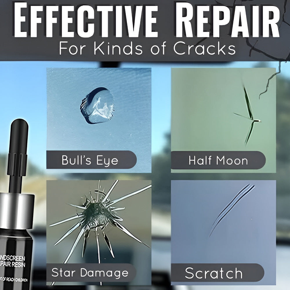 CrackGone™ - Herstel glasscheuren in slechts enkele minuten! [1 + 1 Gratis]