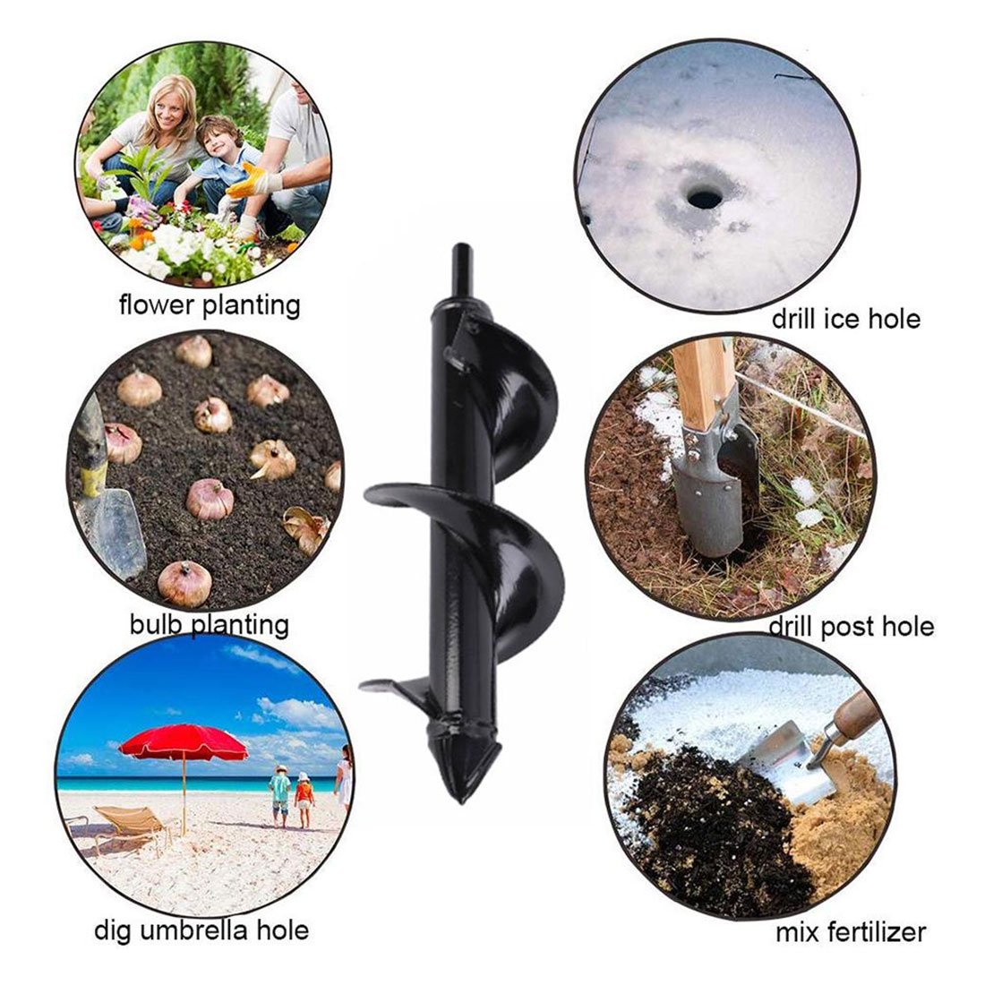 GardenHole™ Stalen Tuinboor – Moeiteloos Gaten Boren in de Tuin