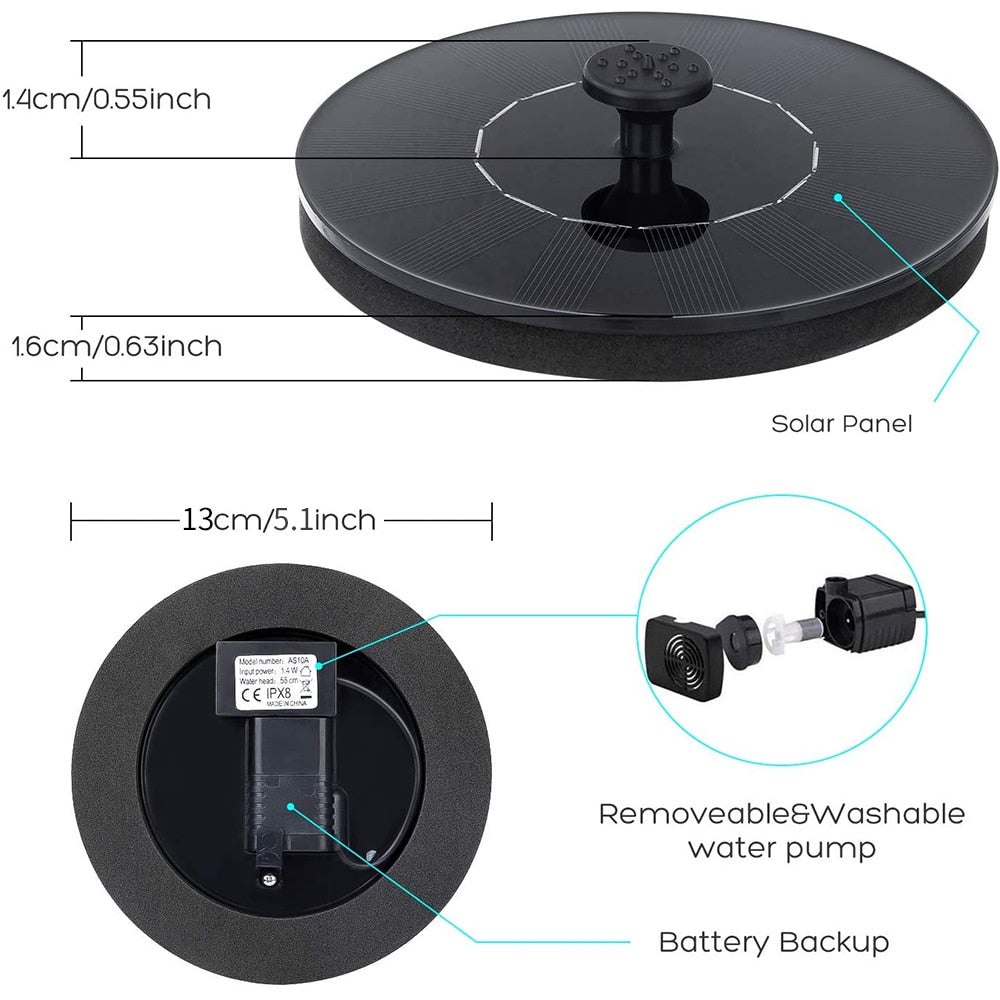 SunSprout™ – Zonne-energie Aangedreven Fontein voor Buiten [50% Korting]