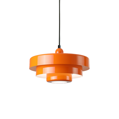 Drielaagse schijf-hanglamp in Macaron-design
