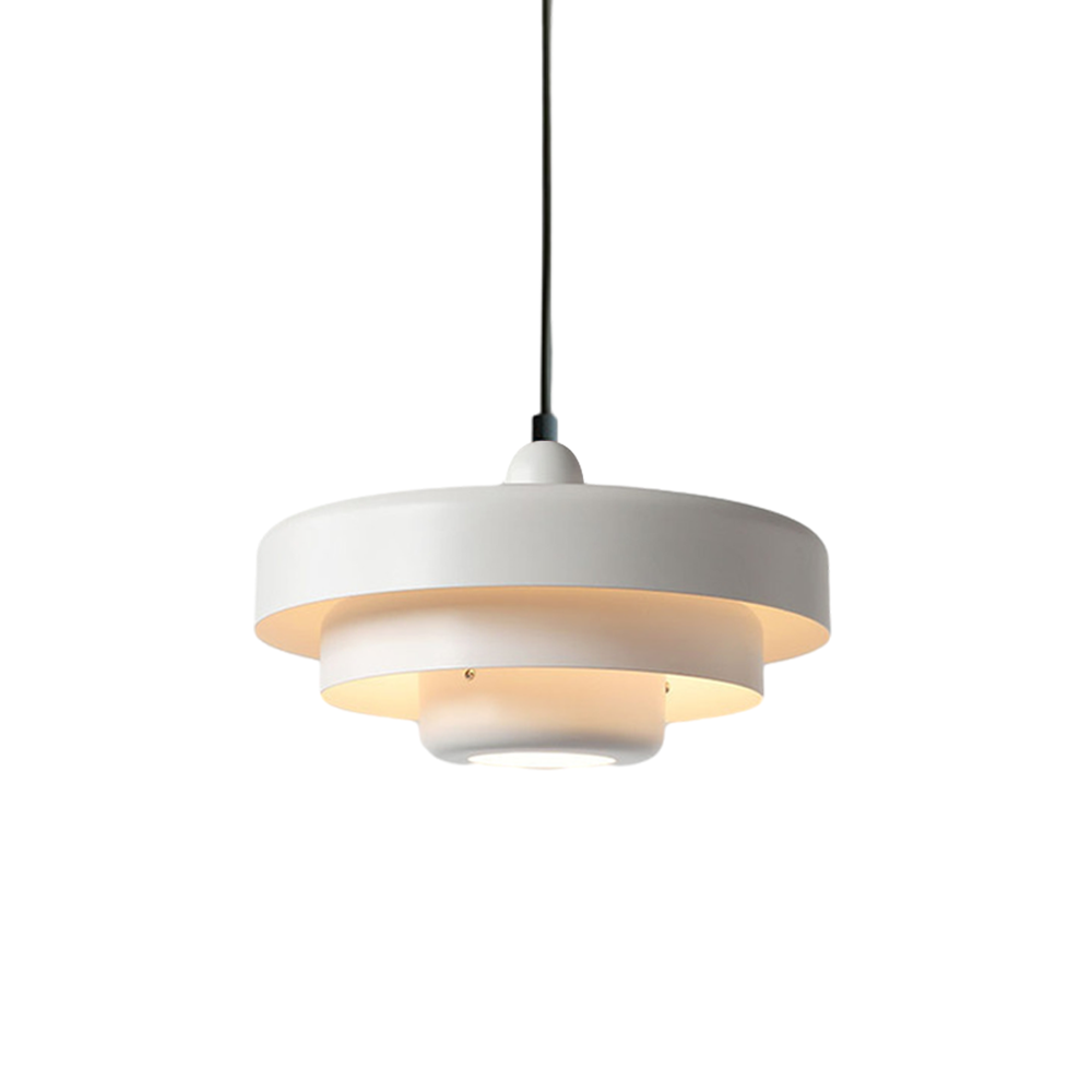 Drielaagse schijf-hanglamp in Macaron-design