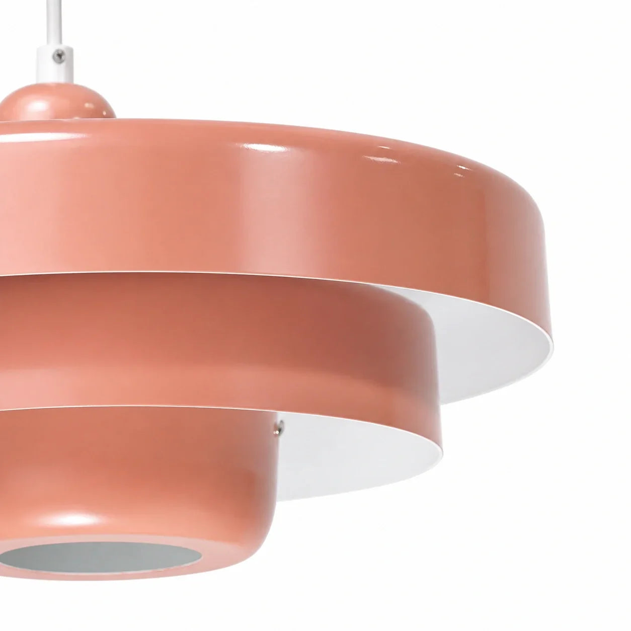 Drielaagse schijf-hanglamp in Macaron-design