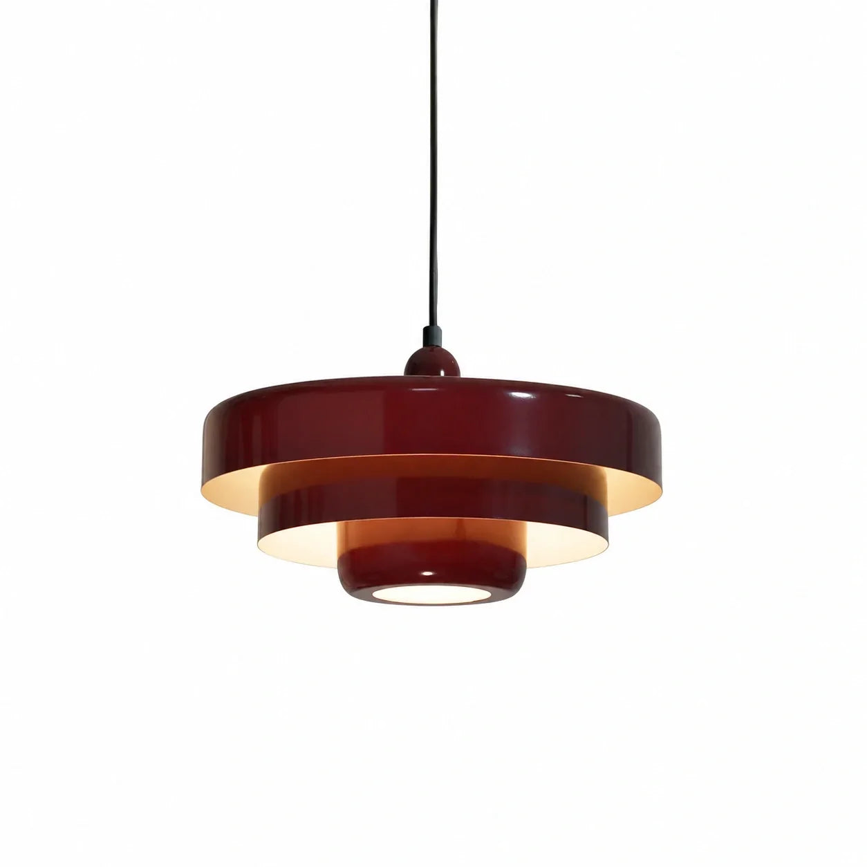 Drielaagse schijf-hanglamp in Macaron-design