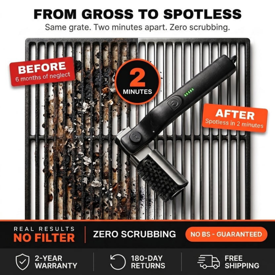 GrillMaster – Sprankelend schone grillroosters in minder dan 2 minuten [50% korting]