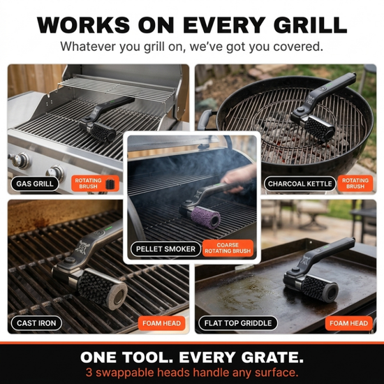 GrillMaster – Sprankelend schone grillroosters in minder dan 2 minuten [50% korting]