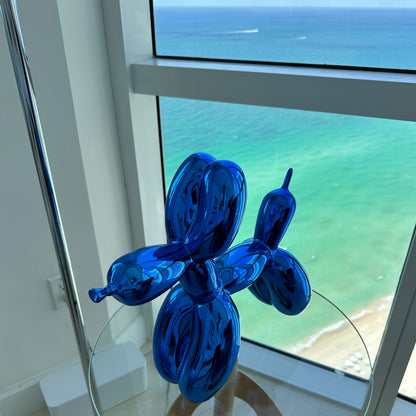 Ballonhond sculptuur van hars – moderne pop-art decoratiefiguur