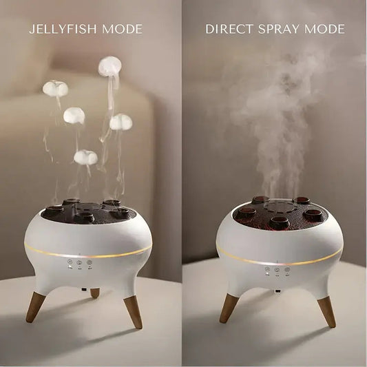 Jellyfel™ Kwallen Aroma Diffuser met LED-Lichteffecten en Luchtbevochtiger