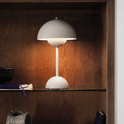 Draadloze LED-tafellamp retro paddenstoeldesign dimbaar via touch