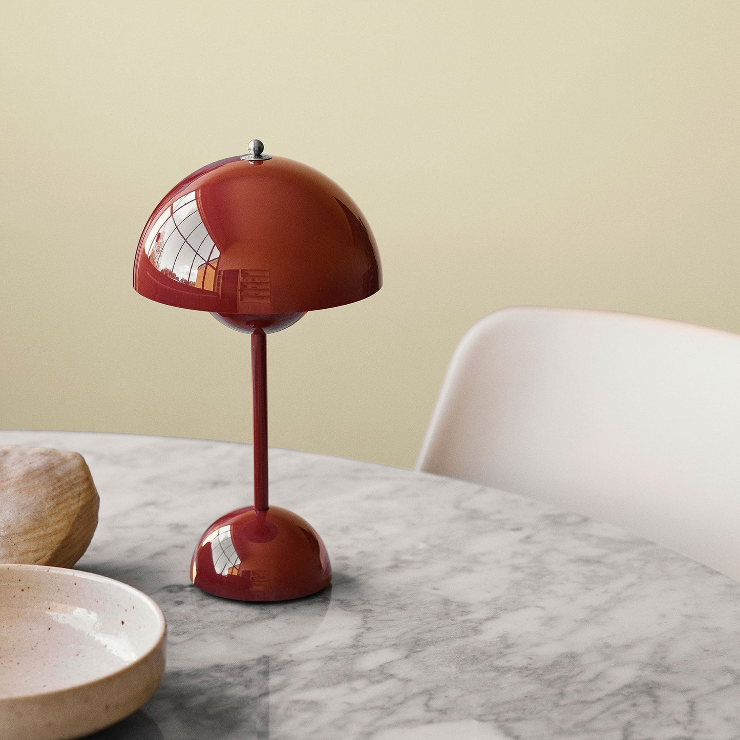 Draadloze LED-tafellamp retro paddenstoeldesign dimbaar via touch