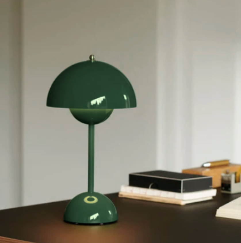 Draadloze LED-tafellamp retro paddenstoeldesign dimbaar via touch