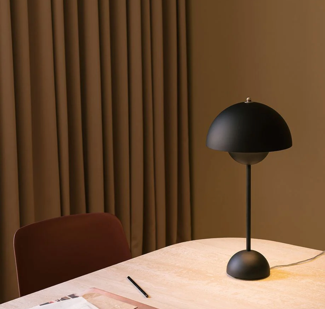 Draadloze LED-tafellamp retro paddenstoeldesign dimbaar via touch