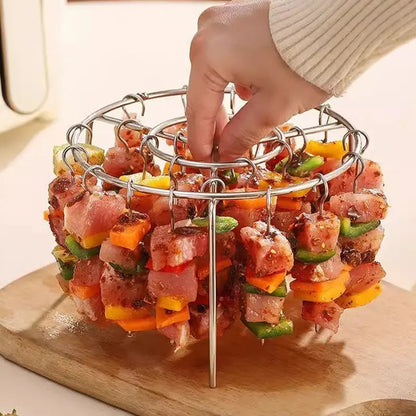 GrillEase™ – Airfryer Kebab Grill | Rookvrij Grillen met Weinig Olie