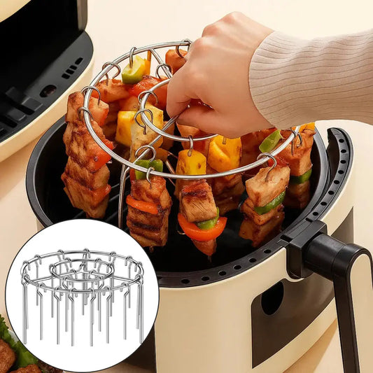 GrillEase™ – Airfryer Kebab Grill voor schoon rookvrij grillen met weinig olie Ontwerp [50% Korting]