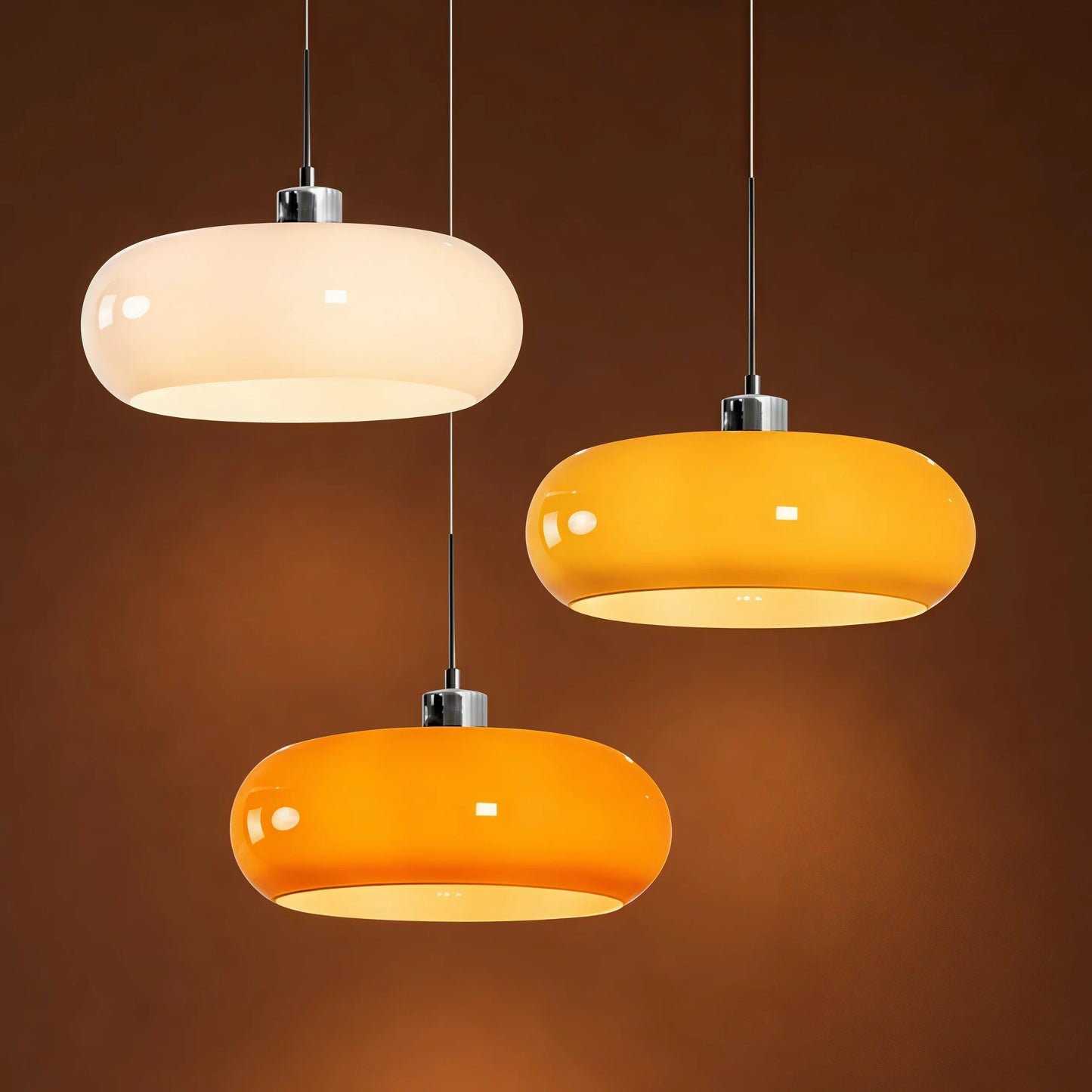 Glazen hanglamp in Bauhaus-stijl voor moderne interieurs