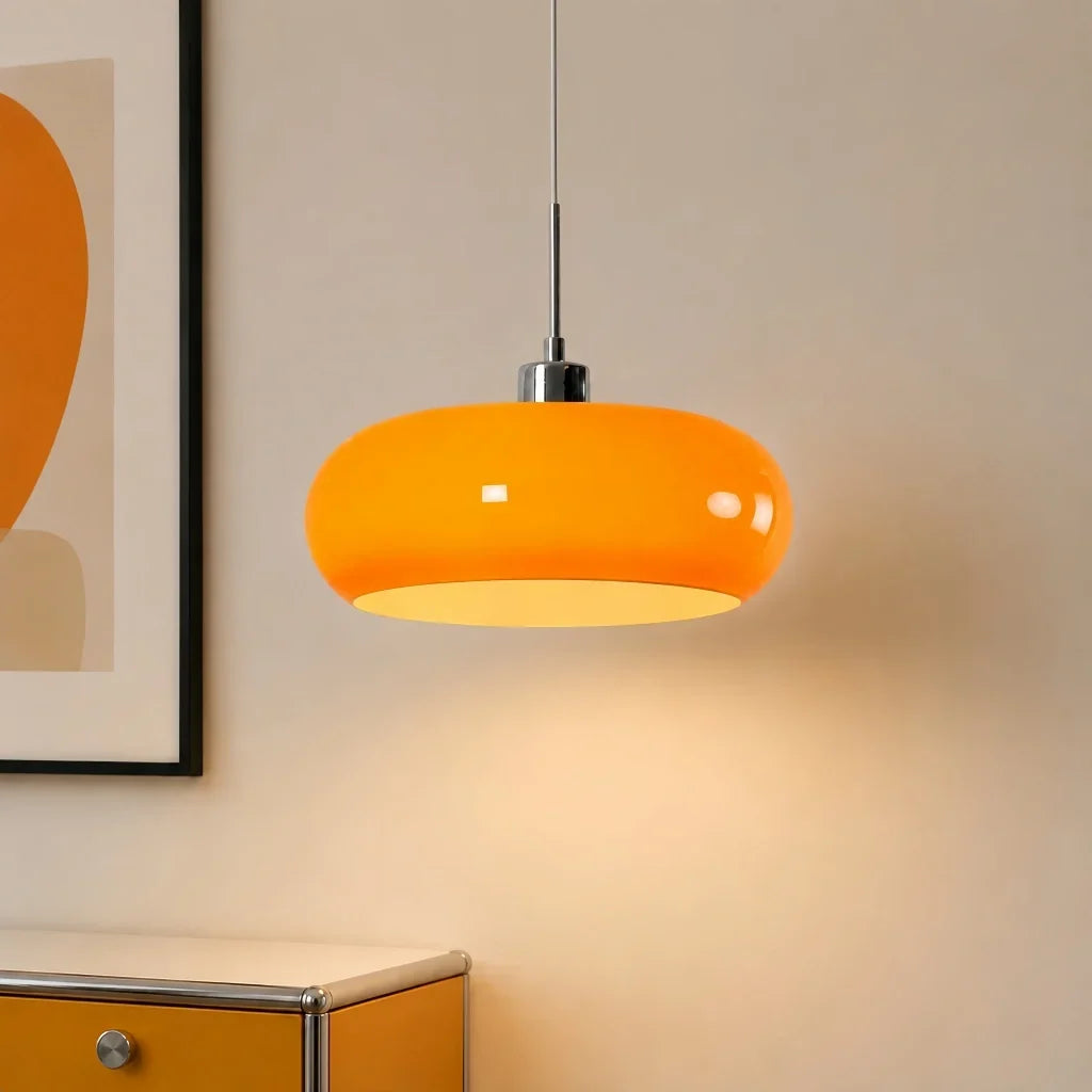 Glazen hanglamp in Bauhaus-stijl voor moderne interieurs