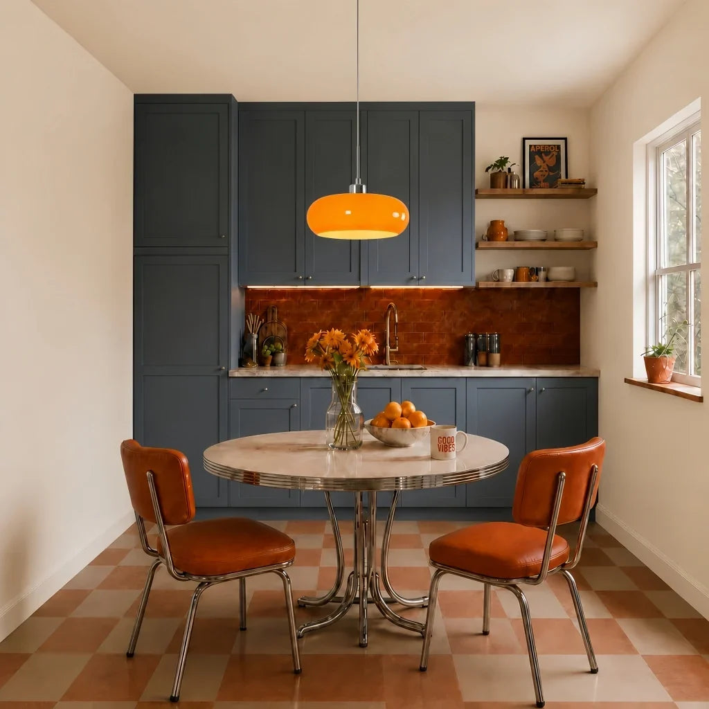 Glazen hanglamp in Bauhaus-stijl voor moderne interieurs