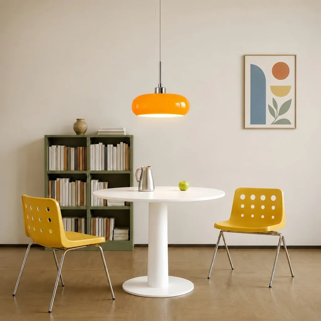 Glazen hanglamp in Bauhaus-stijl voor moderne interieurs