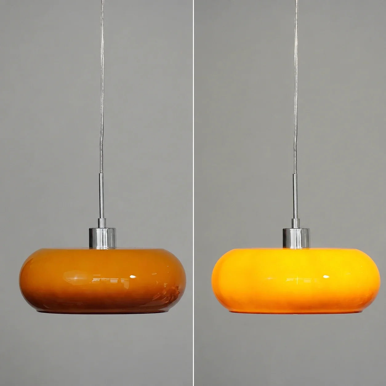 Glazen hanglamp in Bauhaus-stijl voor moderne interieurs